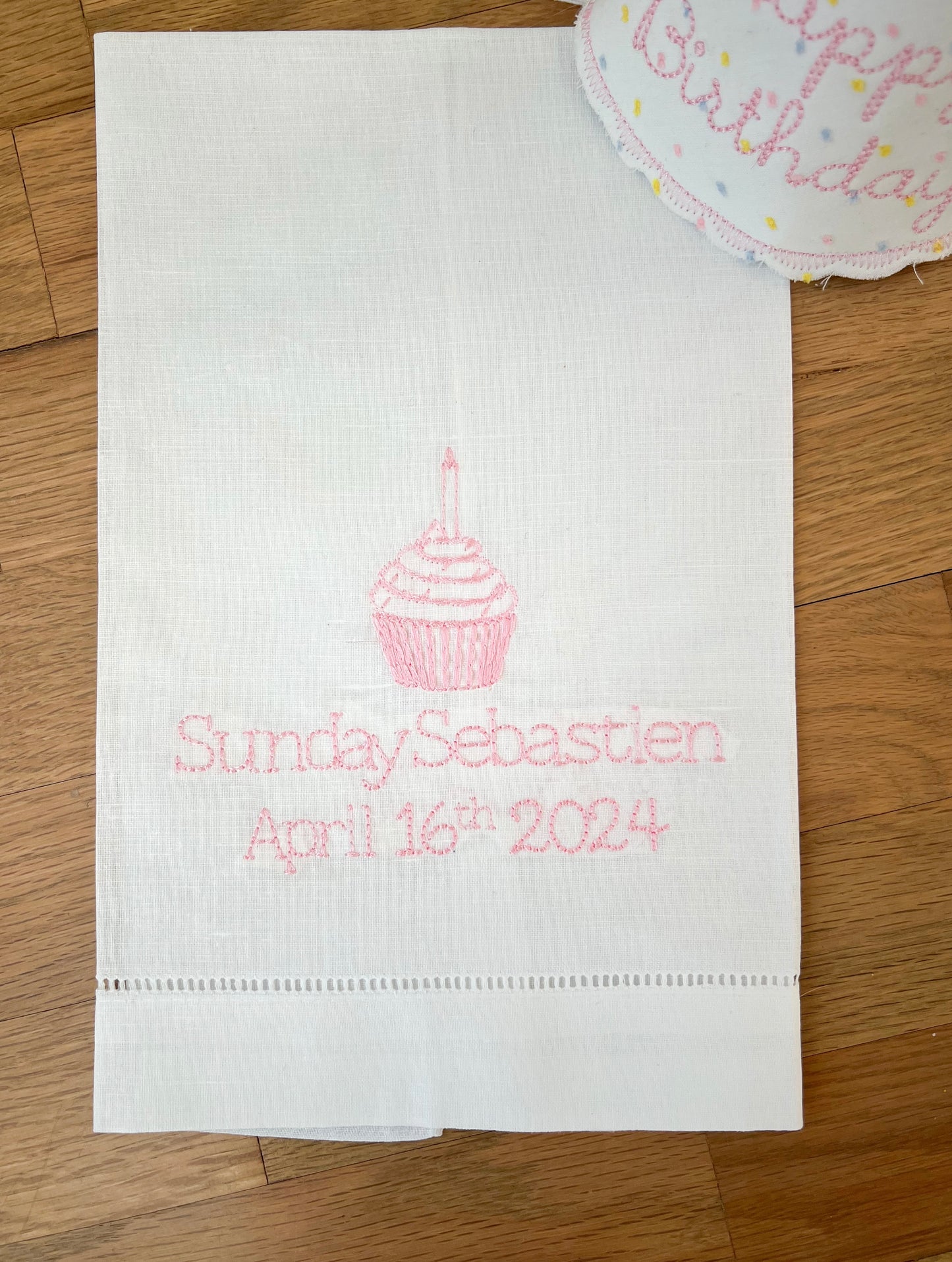 Heirloom Birthday Tea Towel Linen