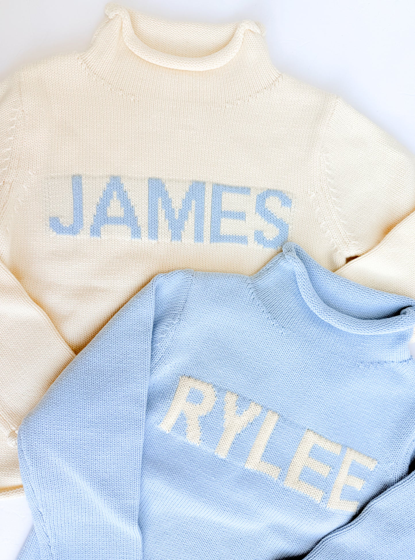 Custom name knit sweater