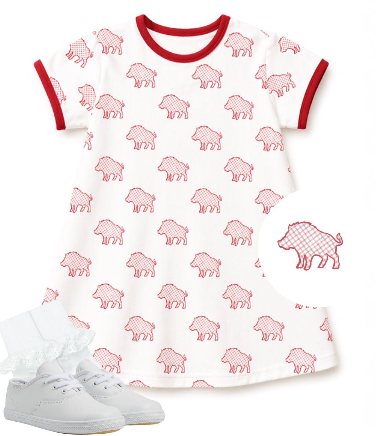 Hog knit cotton dress