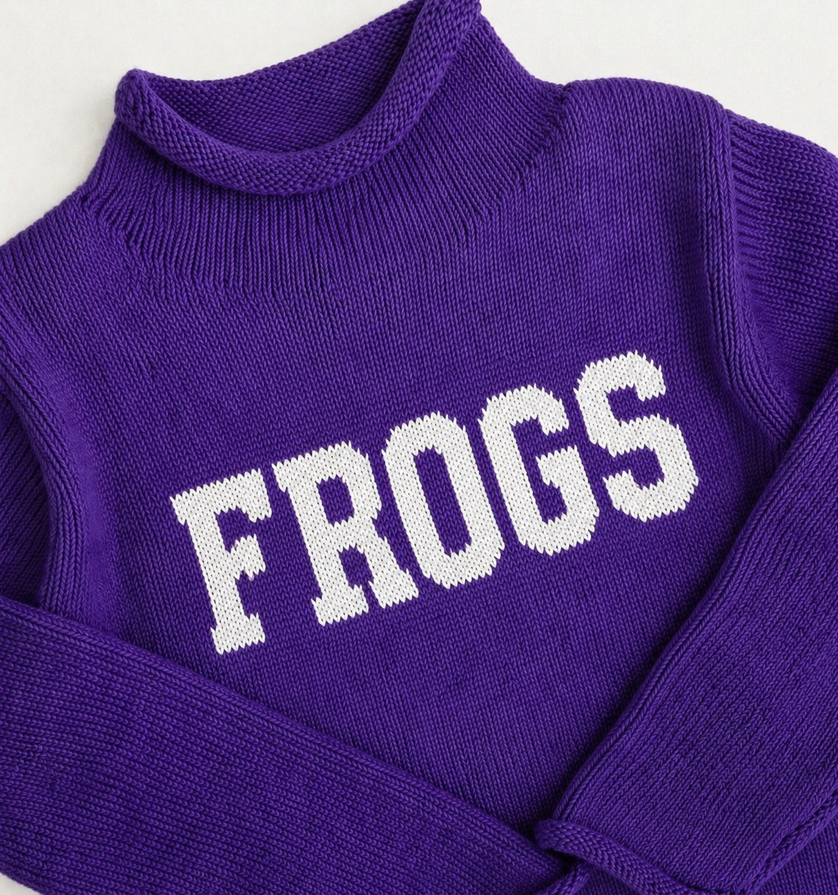 Frogs custom knit sweater