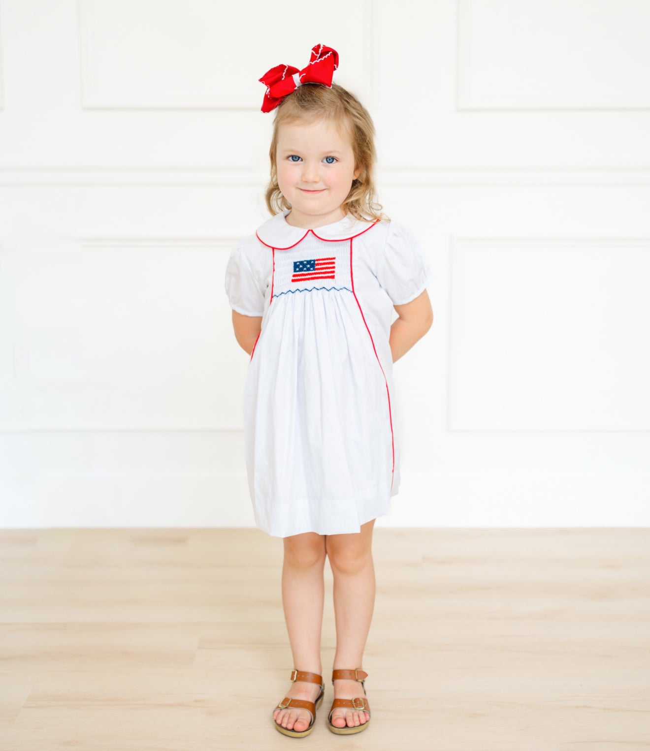USA flag smock dress