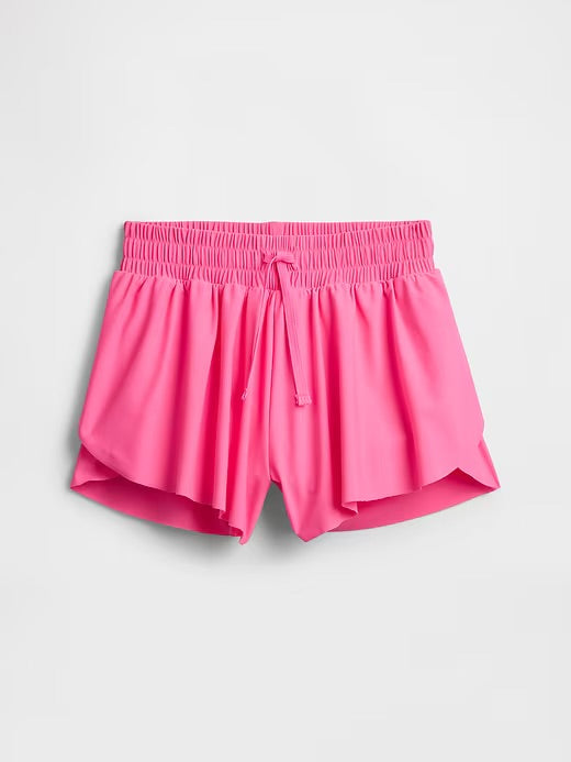 Hot pink Girls butterfly shorts