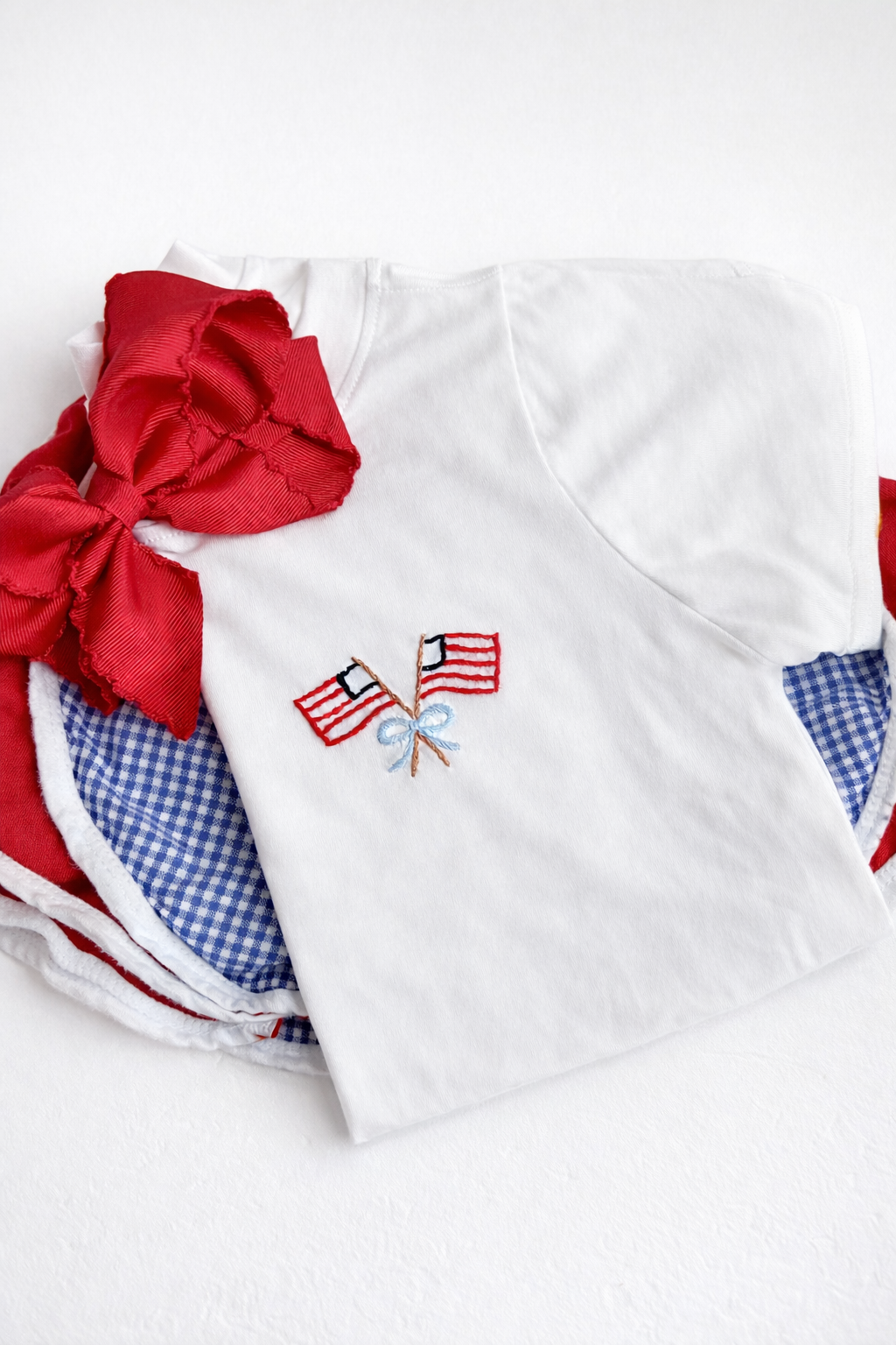 Hand Stitched flag shirt