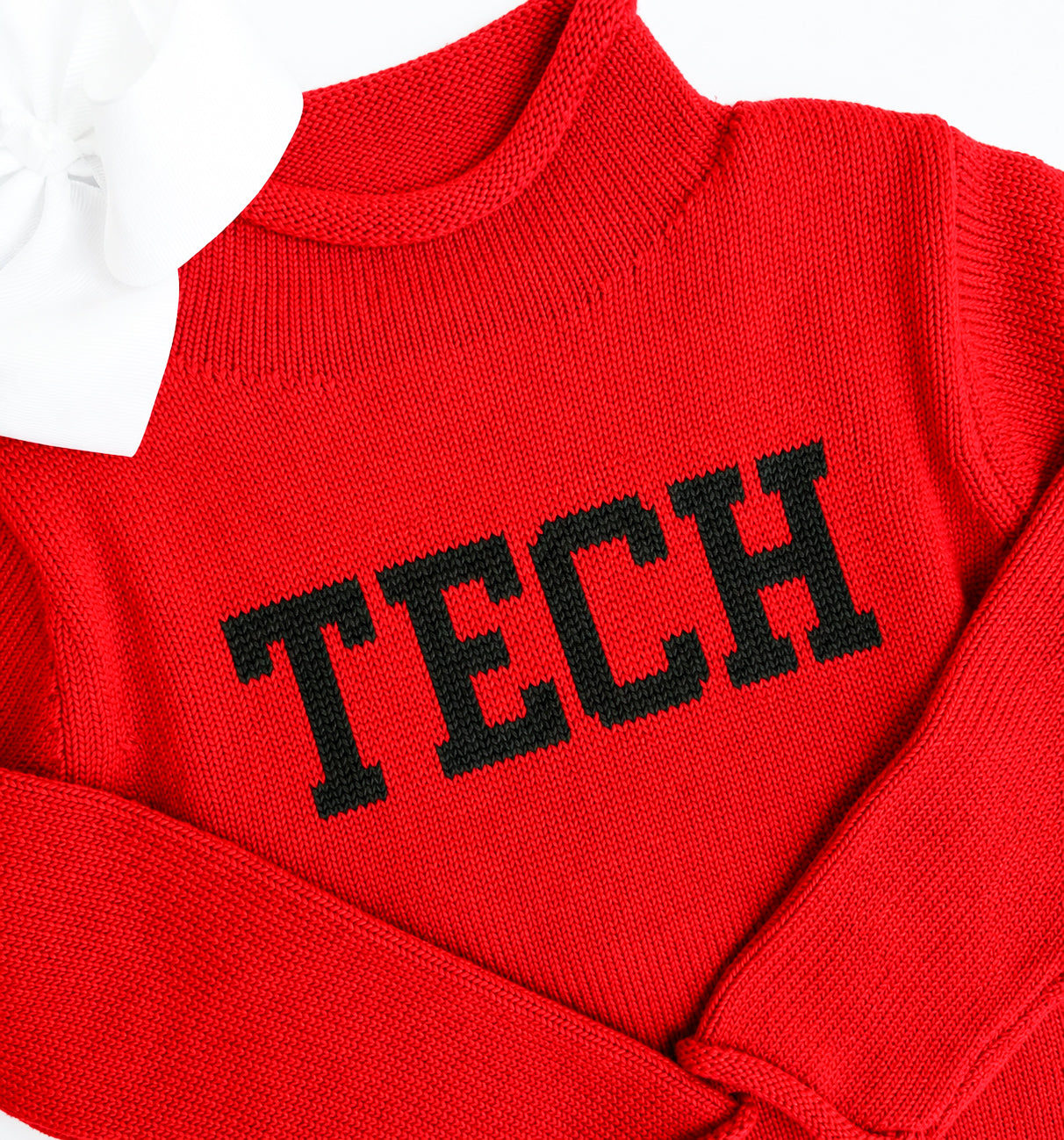 Tech custom knit sweater