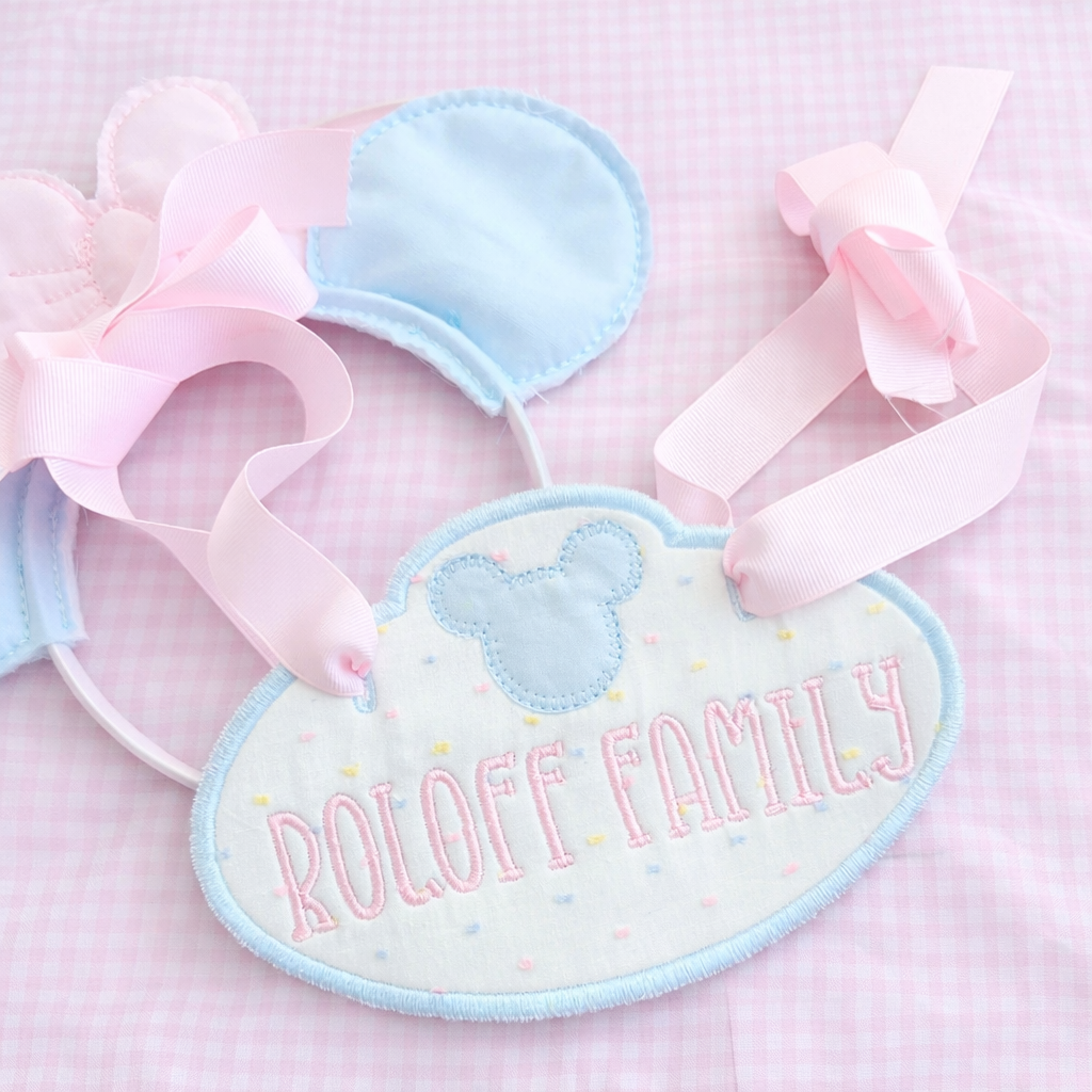 Magical Day pastel stroller tag