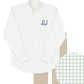 Boys long sleeve sage window pane shirt