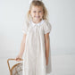 Girls tan gingham dress