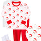 Pink stripe Santa pullover