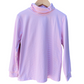 Pink and white stripe turtle neck