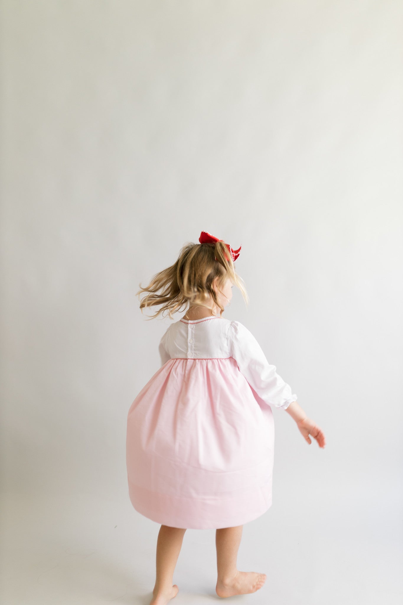 Pink and red dress