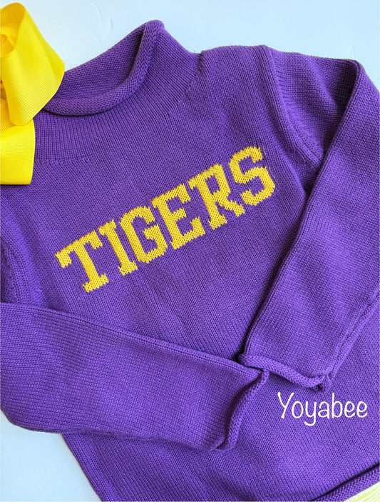 ADULT Custom name knit sweater