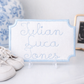Hospital bassinet name announcement banner