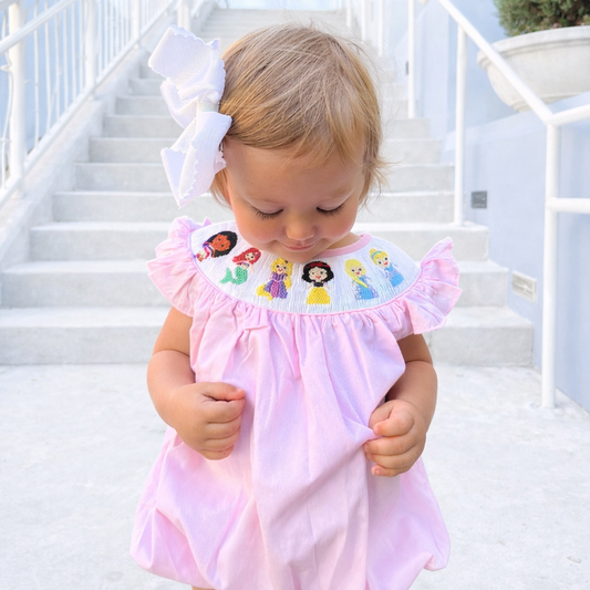 Favorite princesses smocked bubble