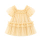 Gold tulle dress