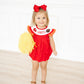 Red kingdom smocked set