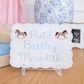 Rocking horse name announcement banner