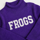 Frogs custom knit sweater