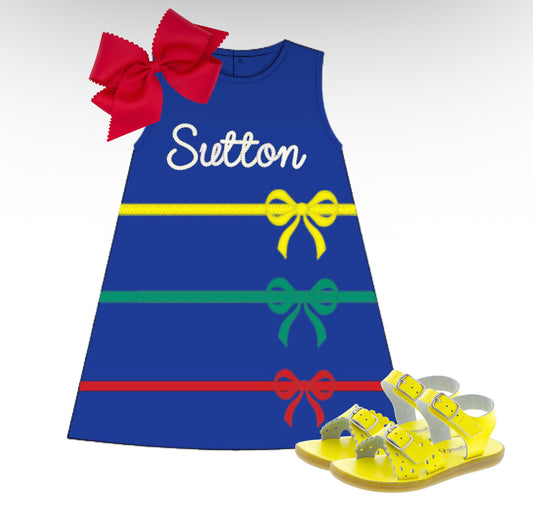 Primary bows back to school dress