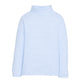 Unisex Light blue and white stripe turtle neck