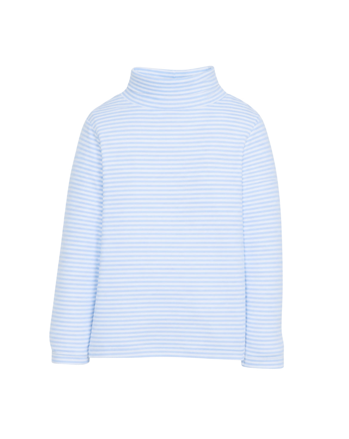 Unisex Light blue and white stripe turtle neck