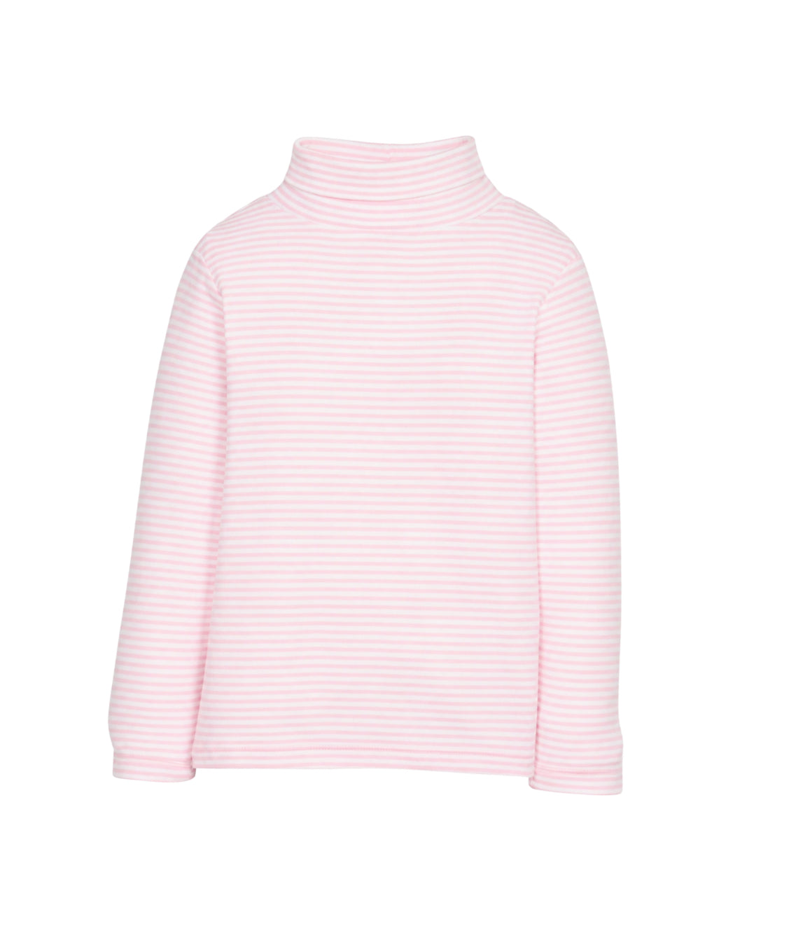 Pink and white stripe turtle neck