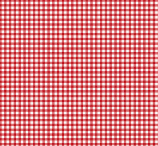 1 meter of red micro gingham fabric
