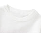White campure sweater