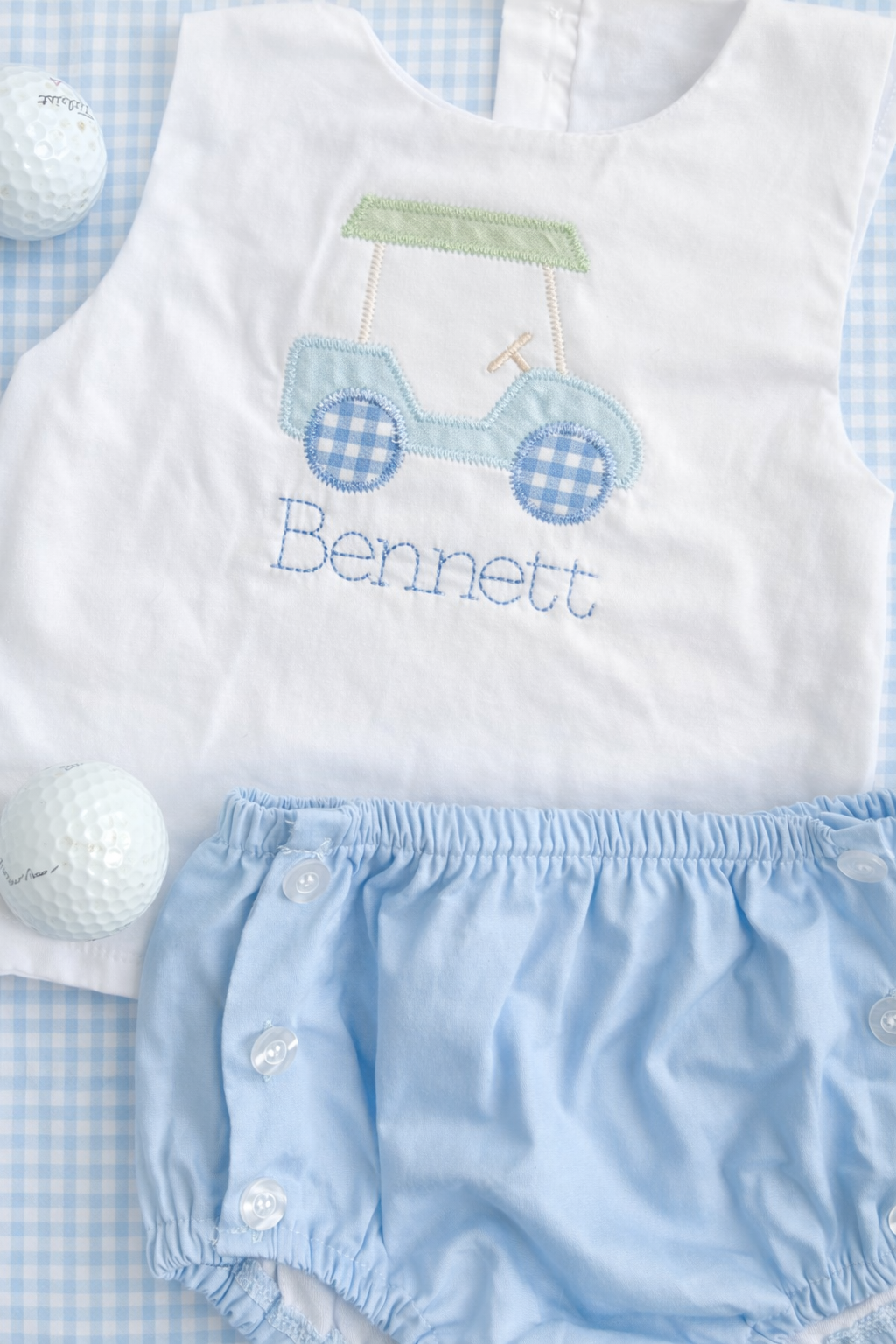 Blue diaper set