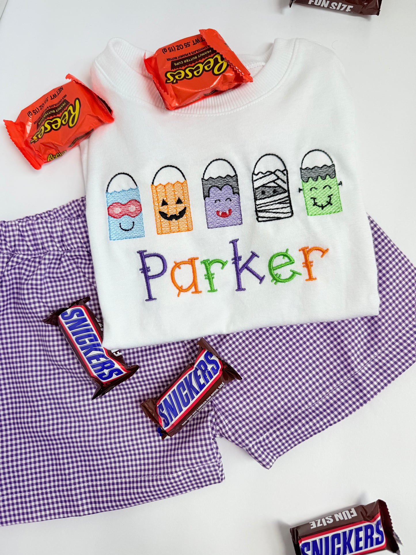 Boy Halloween knit cotton shirt