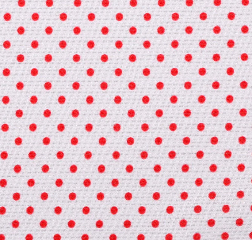 1 meter of red dot fabric