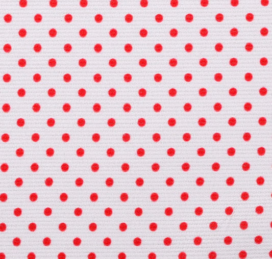 1 meter of red dot fabric