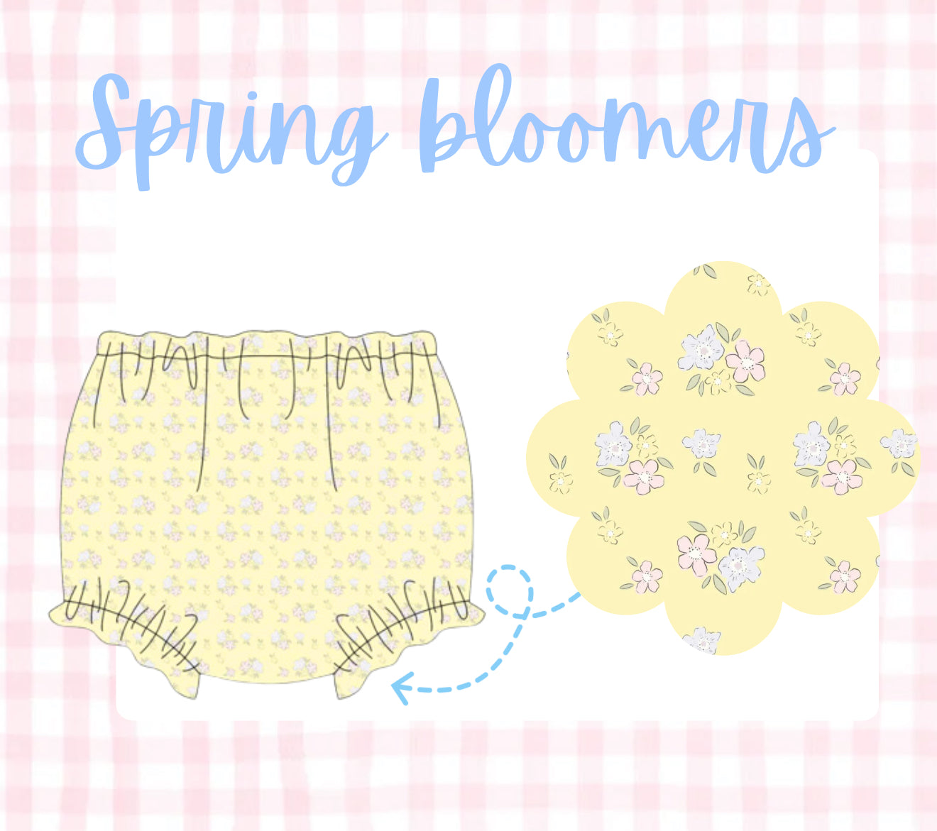 Yellow spring floral bloomers