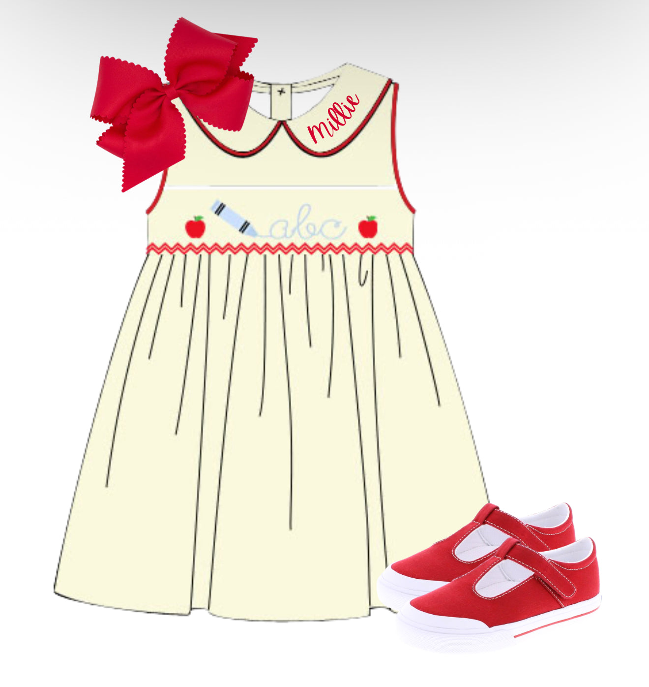 Girls ABC dress