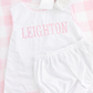 White woven Ric Rac diaper set