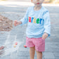 Boys name appliqué sweater