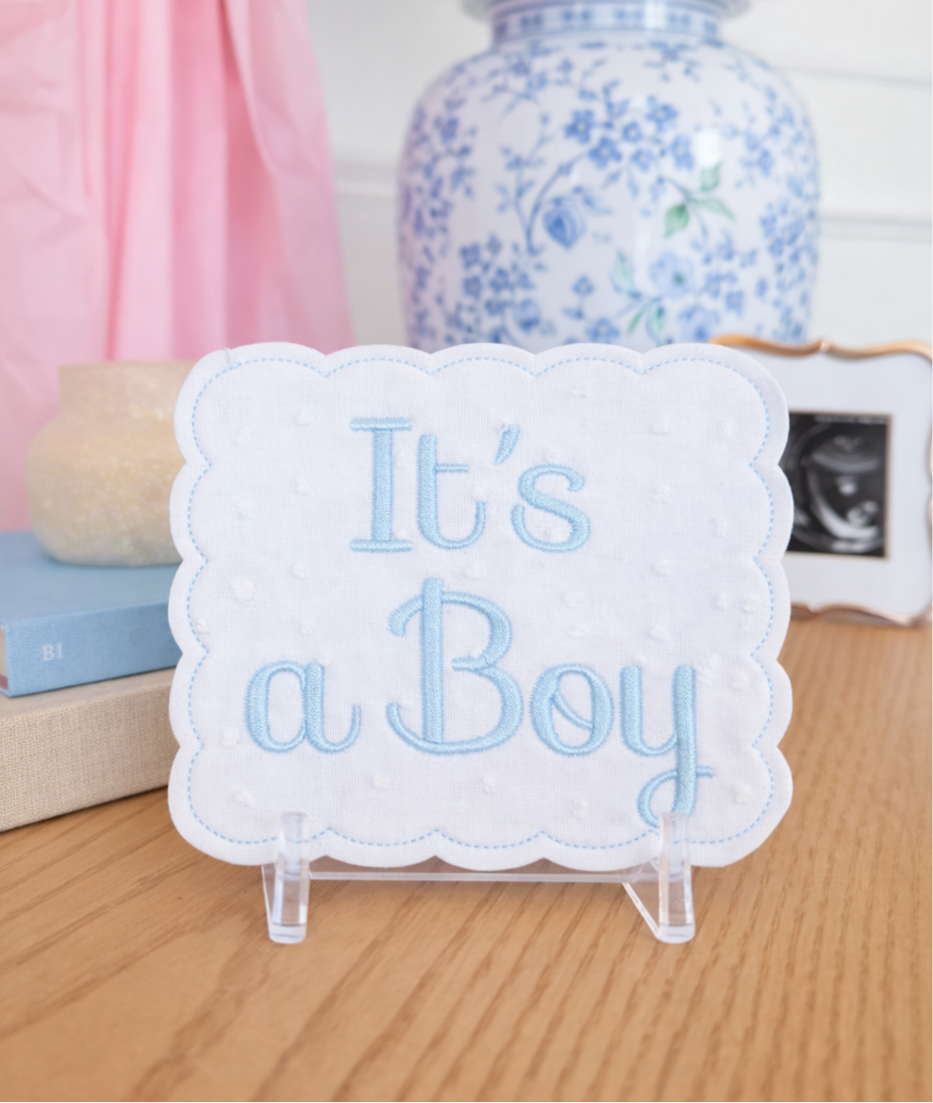 It’s a boy announcement banner