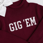 Gig ‘em knit sweater