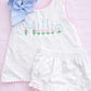 White woven Ric Rac diaper set