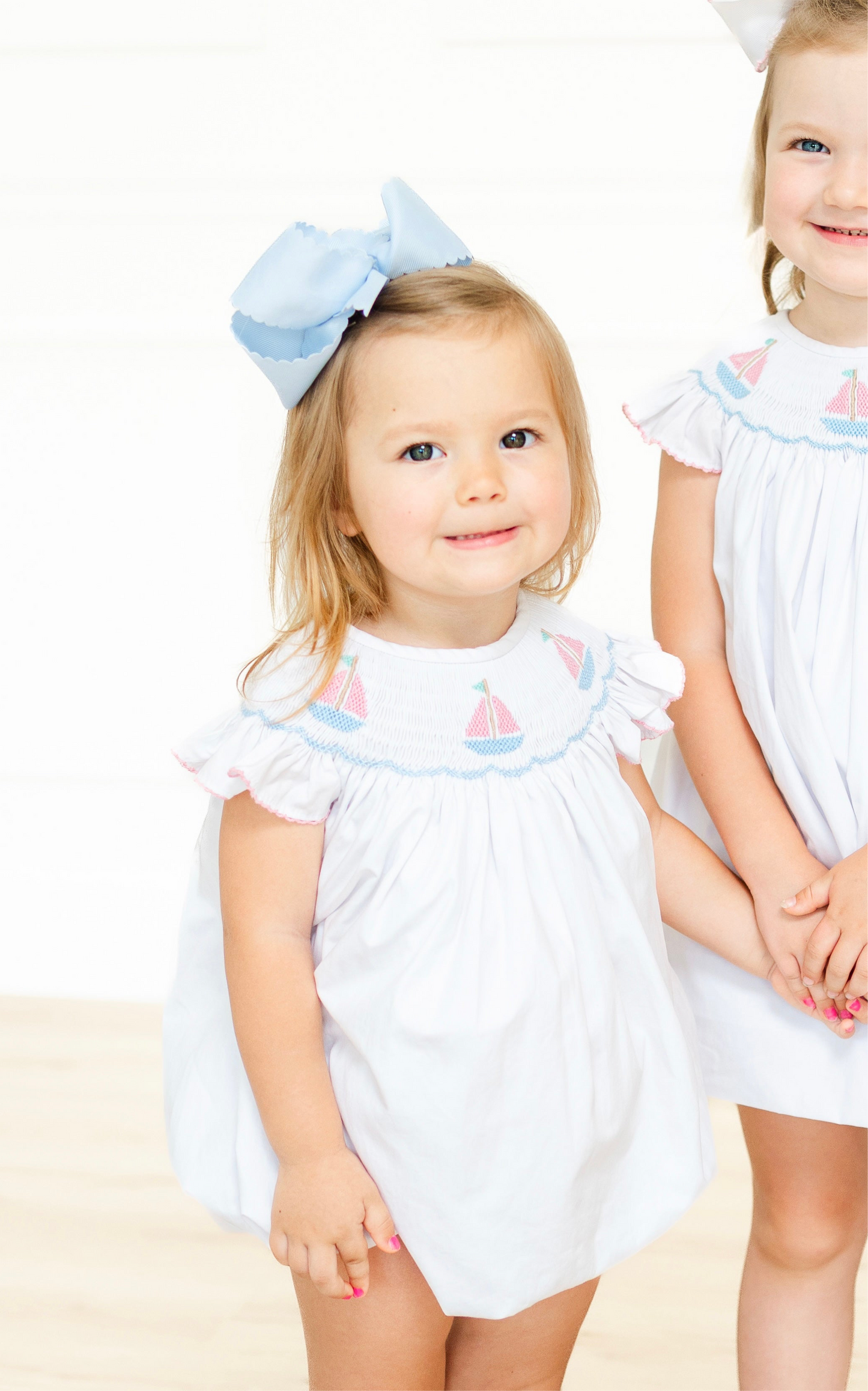 Sailboats smocked bubble