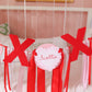 Valentines heart basket tag