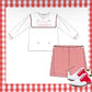 Boys valentines short set