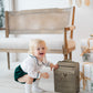 Green velvet boys monogram bubble