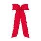 Red ruffle long bow