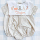 Boys tan gingham bubble