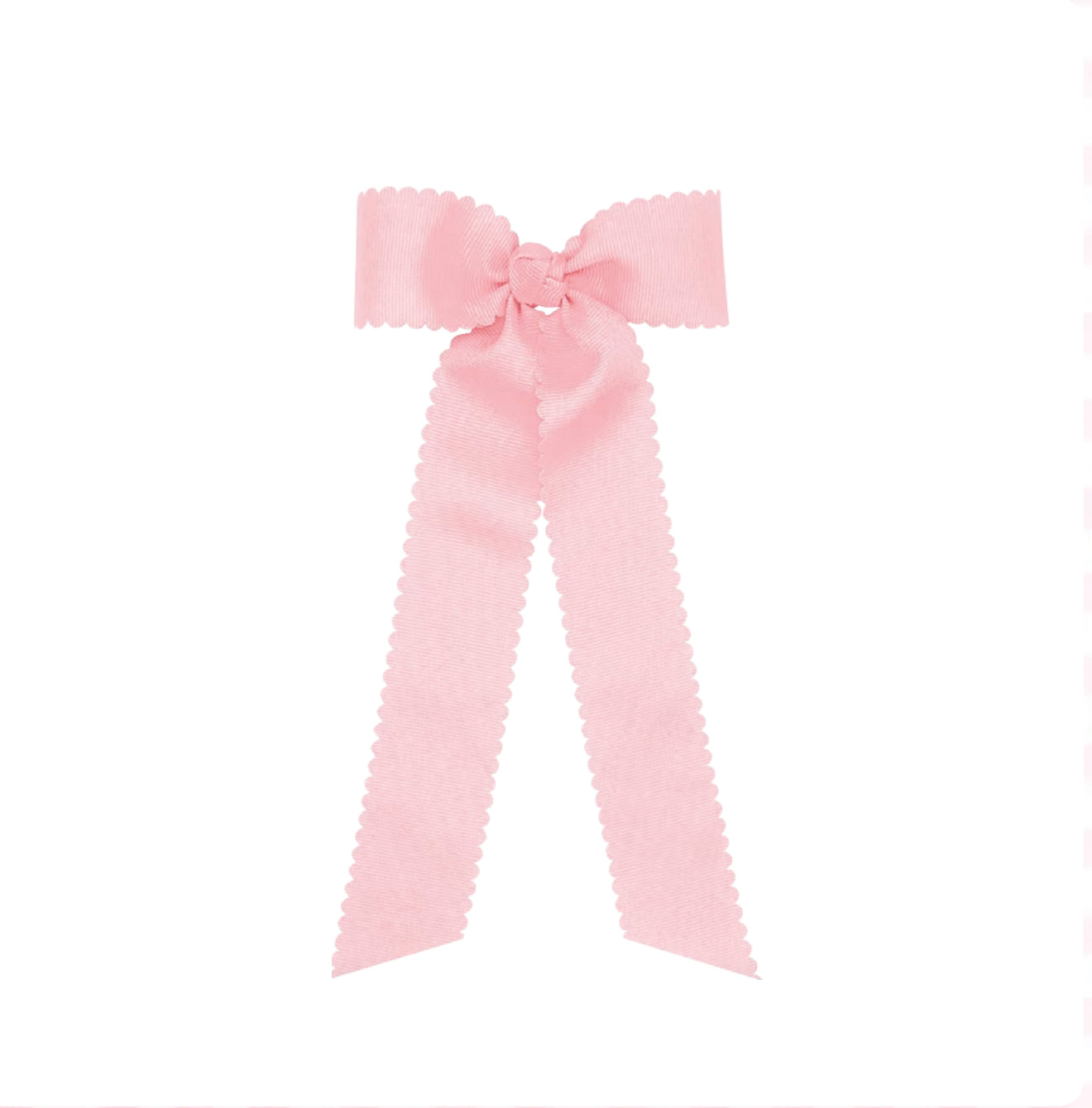 Pink scallop long bow