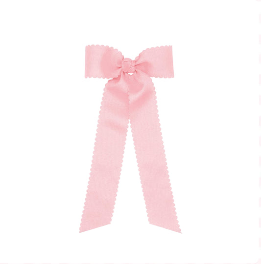 Pink scallop long bow