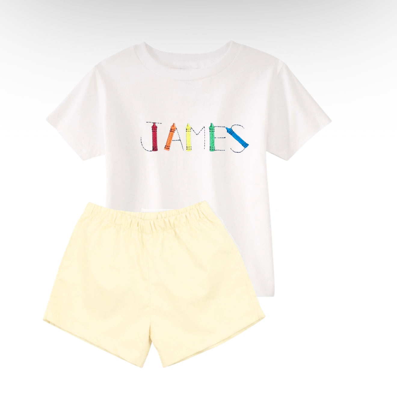 Boys back to school custom shirt set