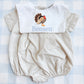 Boys tan gingham bubble