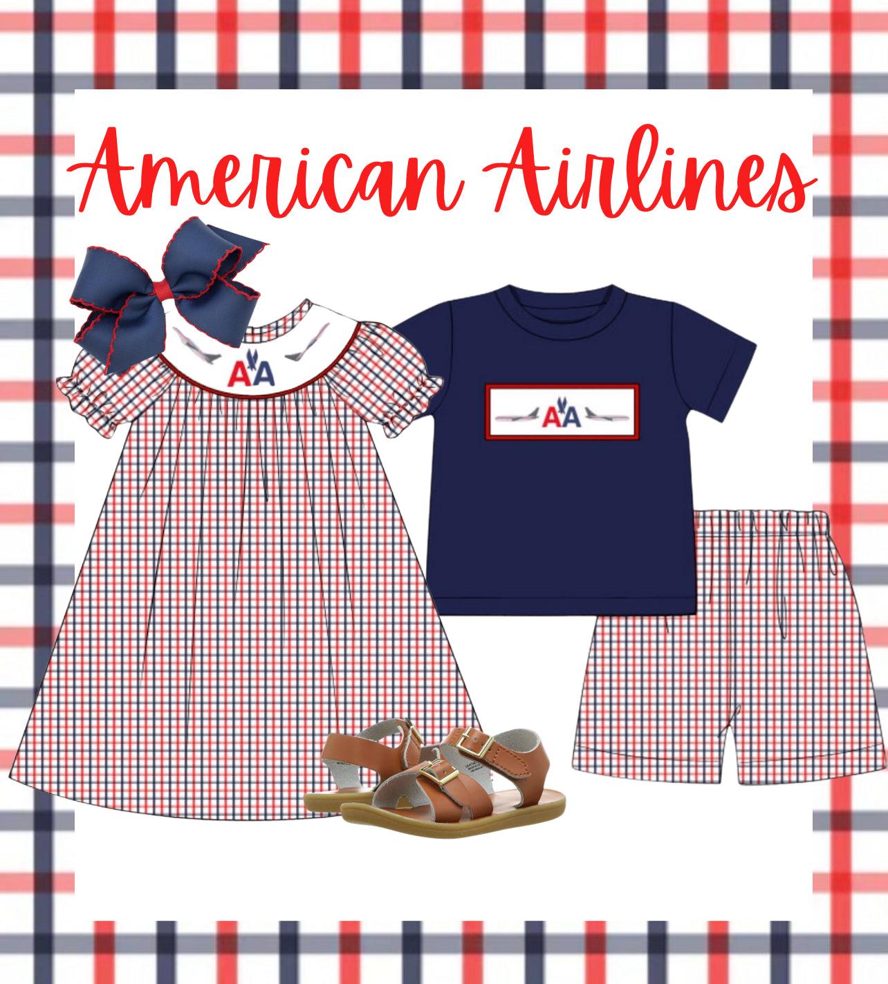 American Airlines Custom Smock dress