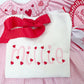 Hearts name monogram sweater